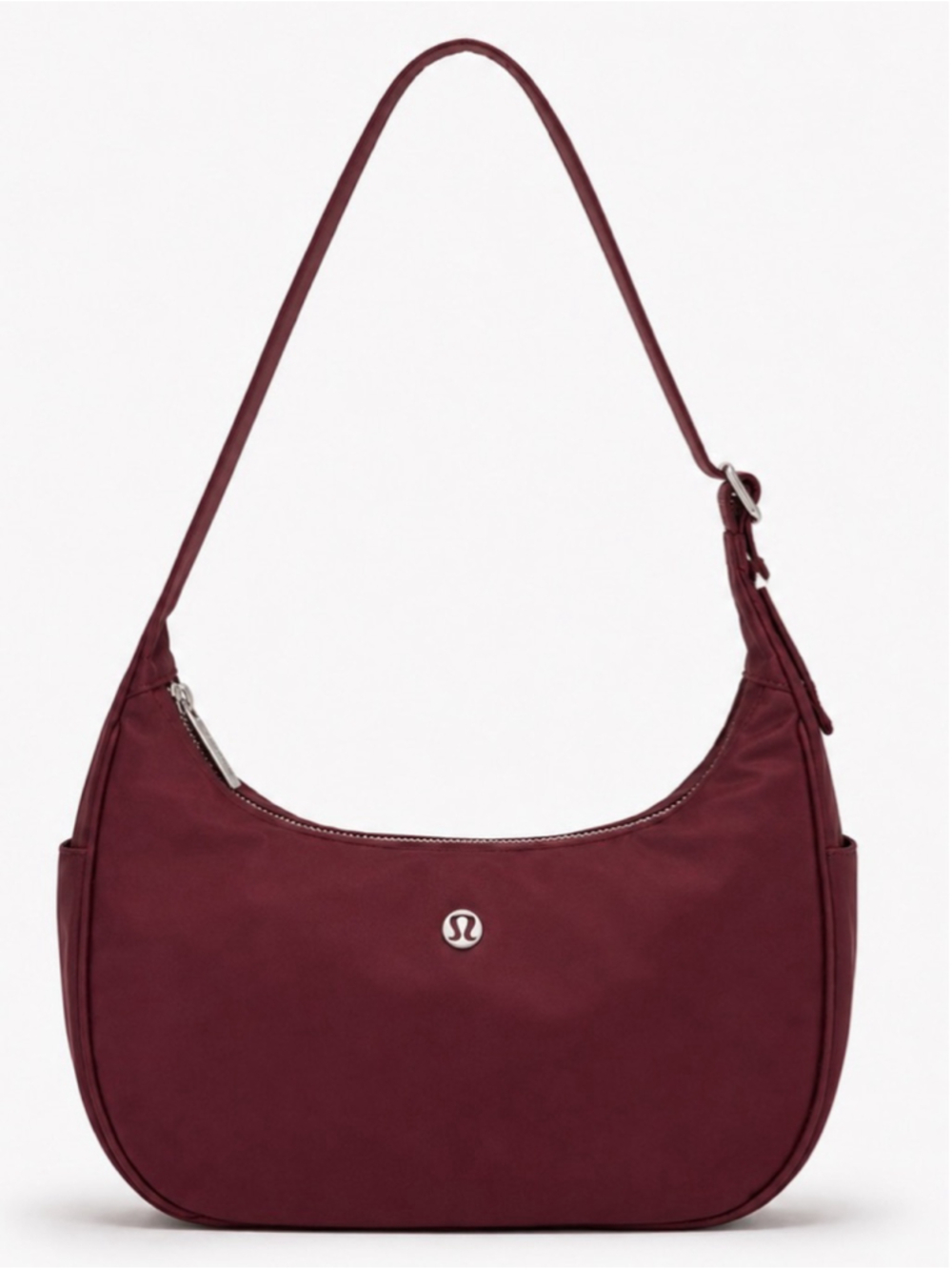 Lululemon City Essentials Shoulder Bag 4L Burgundy Bay Silver NWT
